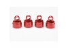Traxxas Red-anodized Aluminium Shock caps Aluminium (4) (fits all Ultra Shocks)