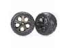 Traxxas Anaconda tires All-Star black chrome wheels assembled glued (with foam inserts) (nitro rear/ electric front) (1 left 1 right)