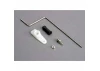 Traxxas Steering rod/ plastic rod end/ chrome threaded ball nut/ servo horn