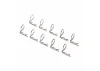 Traxxas Body clip (mounting clip) angled 90-degrees (10)
