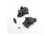 Traxxas Gearbox halves (front rear)/ shift detent ball/ spring/ 4mm GS/ shift shaft seal glued/ 2.5x8mm CS (2)