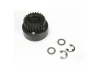 Traxxas Clutch bell (24-tooth)/ 5x8x0.5mm fiber washer (2)/ 5mm E-clip (requires 4611-ball bearings 5x11x4mm (2)