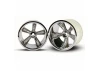Traxxas Pro Star Chrome Wheels - 2.2 Inch Diameter - 12mm Hex Fit