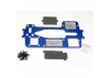 Traxxas 7075-T6 billet machined Aluminium chassis (4mm) (blue)/ hardware