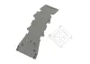 Traxxas Skidplate front plastic (grey)/ stainless steel plate