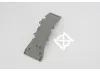 Traxxas Skidplate front plastic (grey)/ stainless steel plate