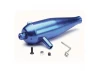 Traxxas Tuned pipe high performance (Aluminium) (blue-anodized)/ pipe hanger/ screws/ nuts (requires 4941)