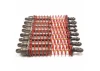 Traxxas Hard-anodized PTFE-coated T6 Aluminium Big Bore Shocks (assembled w/ red springs TiN shafts)
