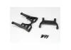 Traxxas Wheelie bar arm (1)/ connector (1)/ 3x12 SS (hex drive) (4)