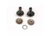 Traxxas Diff gear set: 13-T output gear shafts (2)/ 13-T spider gears (2)/ spider shaft (1)/ 6x10x0.5mm PTFE-coated washer (1)