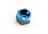 Traxxas Brake adapter hex Aluminium (blue) (for T-MAXX steel constant-velocity center driveshafts)