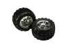 Traxxas Talon Tyres Pre Mounted on 17mm Hex Chrome Wheels (2)