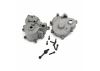 Traxxas Gearbox halves (front rear)/ rubber access plug/ shift detent ball/ spring/ 4mm GS/ shift shaft seal glued