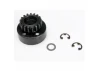 Traxxas Clutch bell (17-tooth)/5x8x0.5mm fiber washer (2)/ 5mm e-clip (requires 5x11x4mm ball bearings part 4611) (1.0 metric pitch)