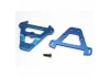 Traxxas Bulkhead tie bars front rear (blue-anodized Aluminium)