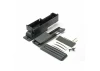 Traxxas Electronics box right/ box cover/ charge jack plug (rubber)/ foam padding and adhesive