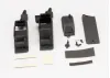 Traxxas Box receiver battery (2)/ cover/ foam pad adhesive/ charge jack plug (rubber)/ 4x8mm BCS (1)/ 4x12mm BCS (2) (contains both boxes to accommodate either AA battery holder or RX flat pack)