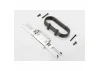 Traxxas Bumper rear (chrome)/ bumper mount rear/ 4x10mm BCS (2)/ 3x25mm BCS (2)