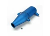 Traxxas Tuned pipe Aluminium blue-anodized (dual chamber with pressure fitting)/ 4mm GS