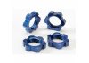 Traxxas Wheel nuts splined 17mm (blue-anodized) (4)