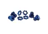 Traxxas Blue-anodized Aluminium 17mm splined wheel hubs and hex nuts