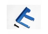 Traxxas Chassis brace Revo (3mm 6061-T6 Aluminium) (blue-anodized)/ 4x16mm BCS (works with both extended and standard length chassis)
