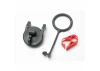 Traxxas Pull ring fuel tank cap (1)/ engine shut-off clamp (1)