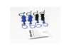Traxxas Pivot ball caps (4)/ dust boots rubber (4)/ dust plugs rubber (4)/ dust boot retainers black (4) blue (4)