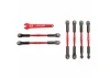 Traxxas Complete set of red-anodized Aluminium turnbuckles and red-anodized Aluminium 5mm wrench (includes:camber links 58mm (4)/ front toe links 61mm (2) (assembled with rod ends and hollow balls)