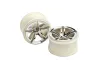 Traxxas Twin-Spoke 2.8 Wheels (chrome) (nitro rear/ electric front) (2)
