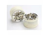 Traxxas Twin-Spoke 2.8 Wheels (chrome) (nitro rear/ electric front) (2)