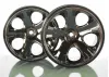 Traxxas All-Star 2.8 Wheels (black chrome) (nitro rear/ electric front) (2)