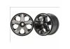Traxxas All Star Black Chrome Wheels - 2.8 Inch Diameter - Bearing Fit