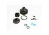 Traxxas Gears differential 38-T (1)/ differential drive gear 20-T/ side cover plate (1)/ gasket (1)/ output gear seals (x-ring) (2)/ 2.5x8mmCCS (4)/ 5x10x.5mmTW (2)