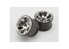 Traxxas Wheels Geode 3.8 (chrome) (2) (use with 17mm splined wheel hubs nuts part 5353X beadlock-style sidewall protectors part 5665 5666 5667)