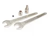 Traxxas Motor coupler collet style/ GS 4x3 SS (with threadlock) (1)/ wrench 10mm (2)