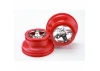 Traxxas Wheels SCT chrome red beadlock style dual profile (2.2 outer 3.0 inner) (4WD front/rear 2WD rear only) (2)