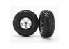 Traxxas SCT Short Course Tyres on SCT Chrome/Black Wheels - 12mm Hex (2) (2WD Front)