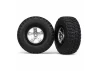 Traxxas BF Goodrich Short Course Tyres on SCT Chrome/Black Wheels - 12mm Hex (2)