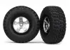 Traxxas BF Goodrich Short Course Tyres on SCT Chrome/Black Wheels - 12mm Hex (2)