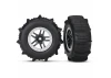 Traxxas Paddle Tyres Assembled on Short Course Wheels - 4WD Front or Rear - 2WD Rear - 1 Pair