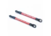 Traxxas Red-anodized Aluminium push rod (assembled with rod ends) (2) (use with progressive-2 rockers)