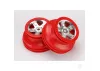 Traxxas SCT Short Course 2.2/3.0 Chrome Wheels - Red Beadlock - 14mm Hex (2)