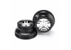Traxxas Wheels SCT Split-Spoke satin chrome black beadlock style dual profile (2.2 outer 3.0 inner) (front/rear) (2)