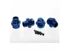 Traxxas Wheel hub splined 17mm 6061-T6 Aluminium (blue-anodized) (4)/ screw pin 4x13mm (with threadlock) (4) (for 6mm axles)