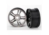 Traxxas Wheels split-spoke (black chrome) (front) (2)