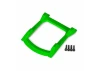Traxxas Skid plate roof (body) (green)/ 3x12 CS (4)