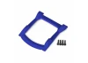 Traxxas Skid plate roof (body) (blue)/ 3x12mm CS (4)