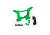 Traxxas Shock tower rear 7075-T6 Aluminium (green-anodized) (1)/ body mount bracket (1)