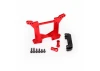 Traxxas Shock tower rear 7075-T6 Aluminium (red-anodized) (1)/ body mount bracket (1)
